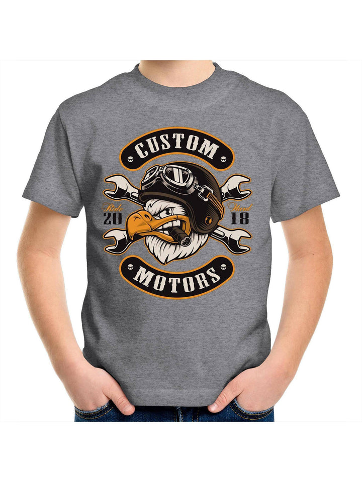 CUSTOM MOTORS Youth Crew T-Shirt 2-14