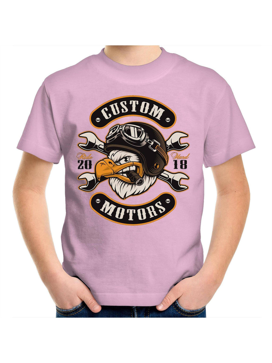 CUSTOM MOTORS Youth Crew T-Shirt 2-14