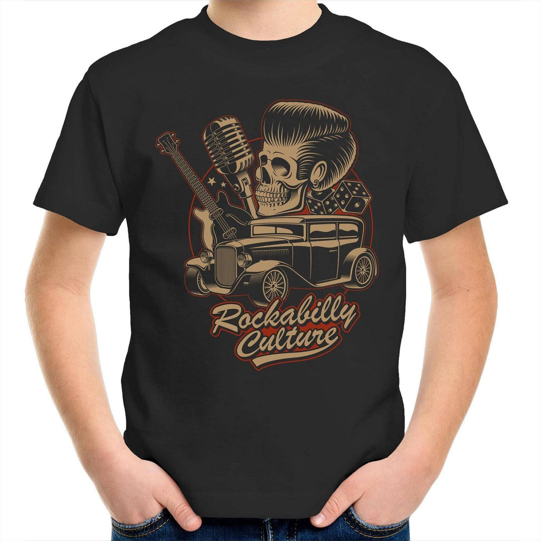 ROCKABILLY CULTURE Kids Youth Crew T-Shirt - Poison Arrow Retro