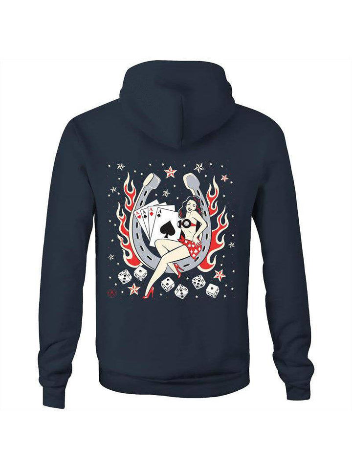 ACES HIGH - UNISEX FLEECY HOODIE