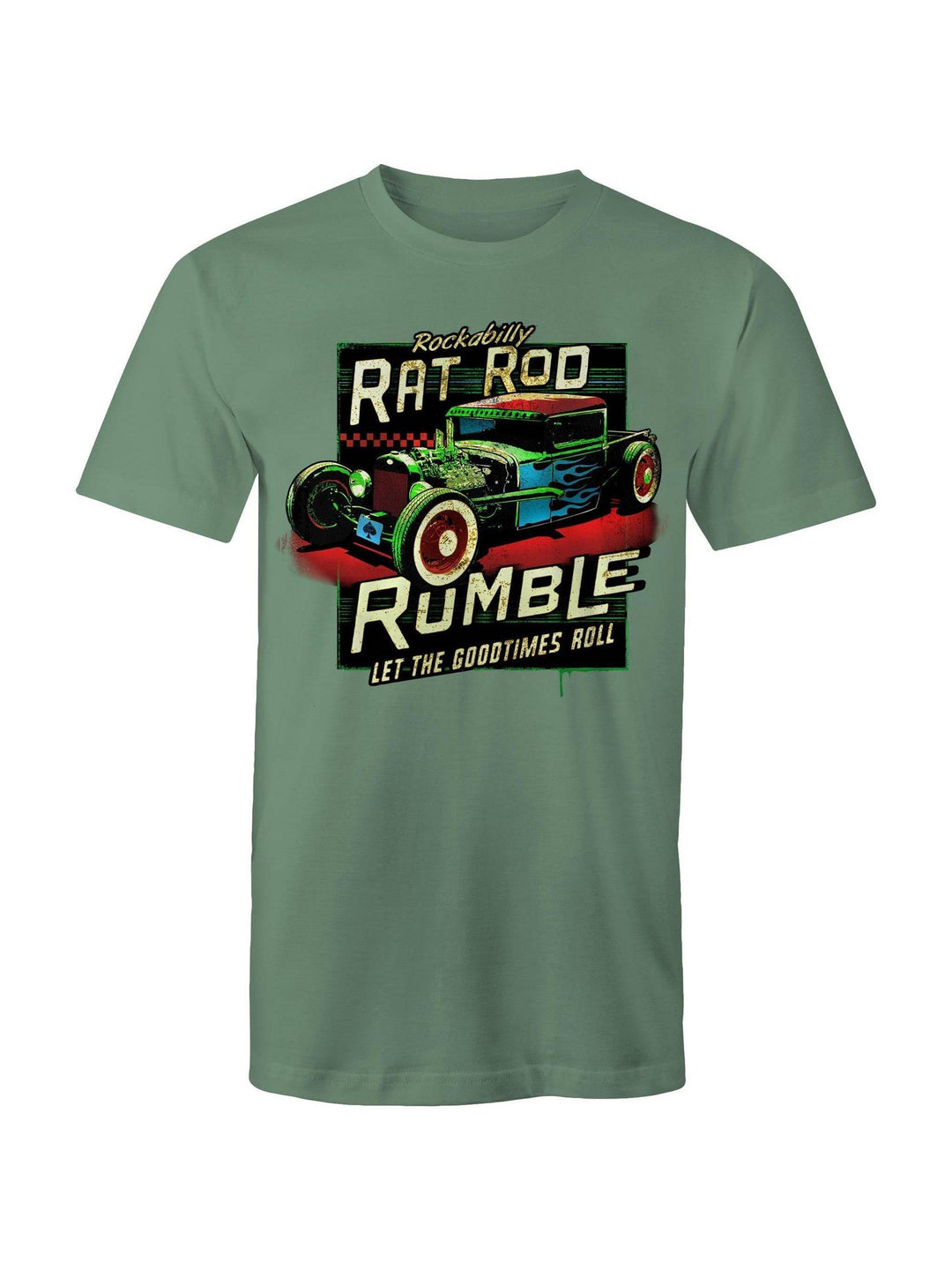 Rockabilly Rat Rod Rumble - Mens T-Shirt