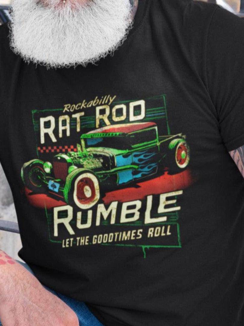 Rockabilly Rat Rod Rumble - Mens T-Shirt