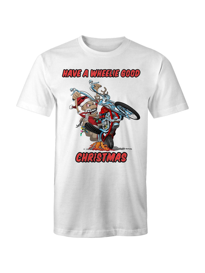 Wheelie Good Christmas - Mens T-Shirt - Poison Arrow Retro