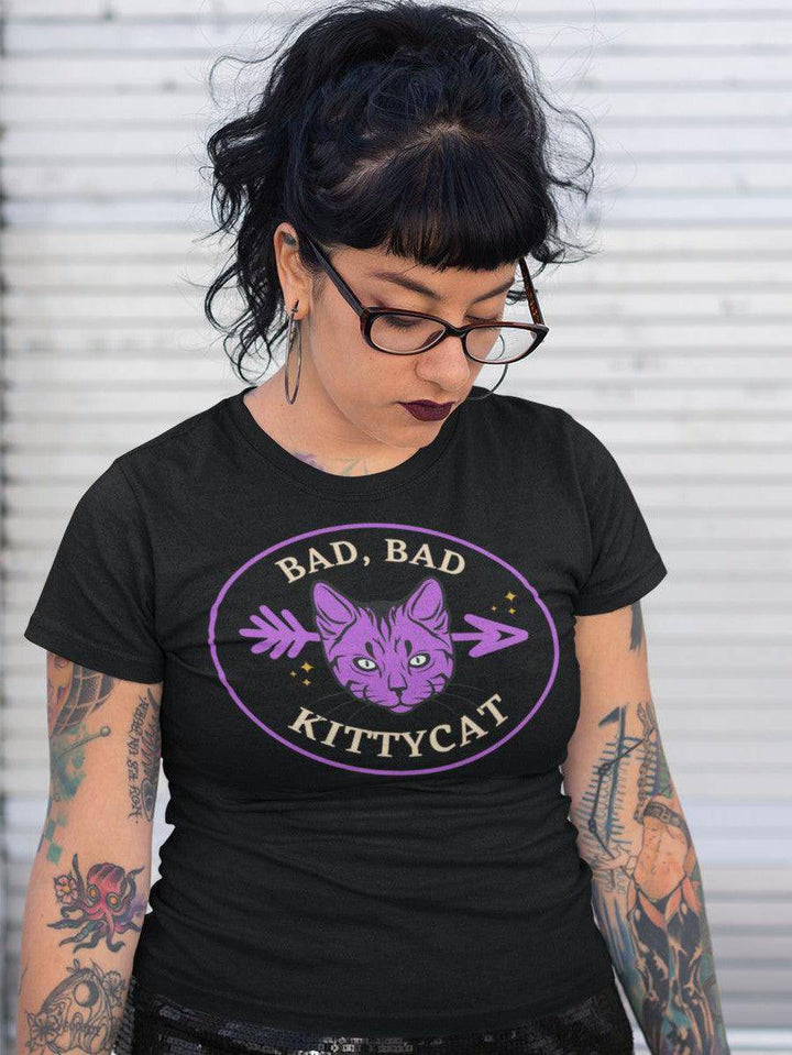 Bad Bad Kitty Women's Tee - Poison Arrow Retro