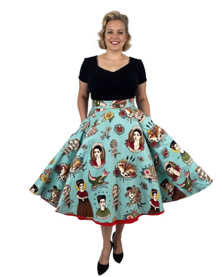 Frida Cotton Full Circle Skirt