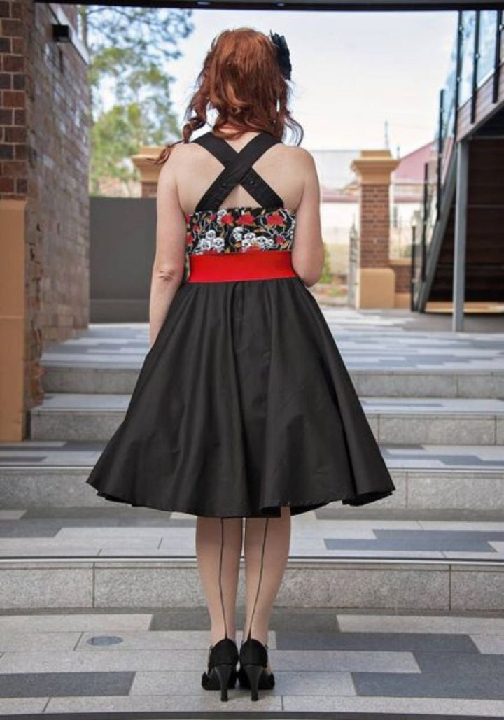 Skulls & Roses Rockabilly Swing Dresses - Poison Arrow Retro