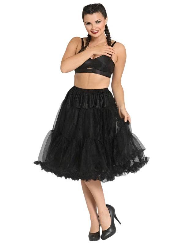 Hell Bunny Polly Petticoat BLACK - Poison Arrow Retro