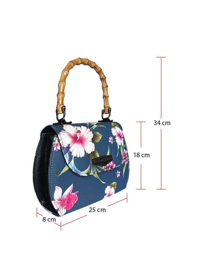 LUAU Vintage Classic Bamboo Handle Retro Bag - Poison Arrow Retro