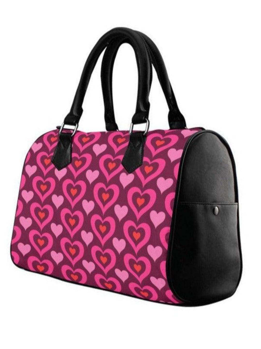 MY GROOVY VALENTINE Barrel Type Handbag - Poison Arrow Retro