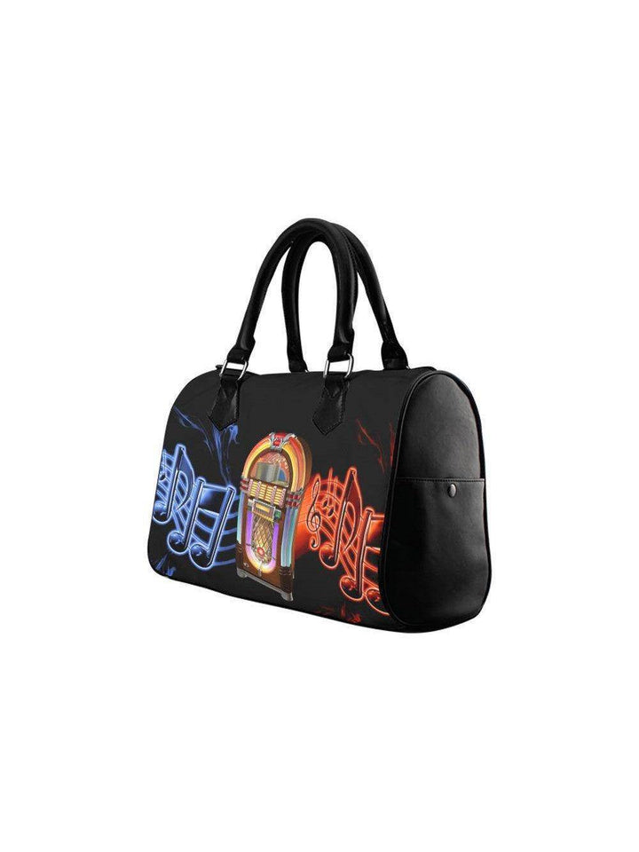 Neon Jukebox Barrel Type Handbag - Poison Arrow Retro