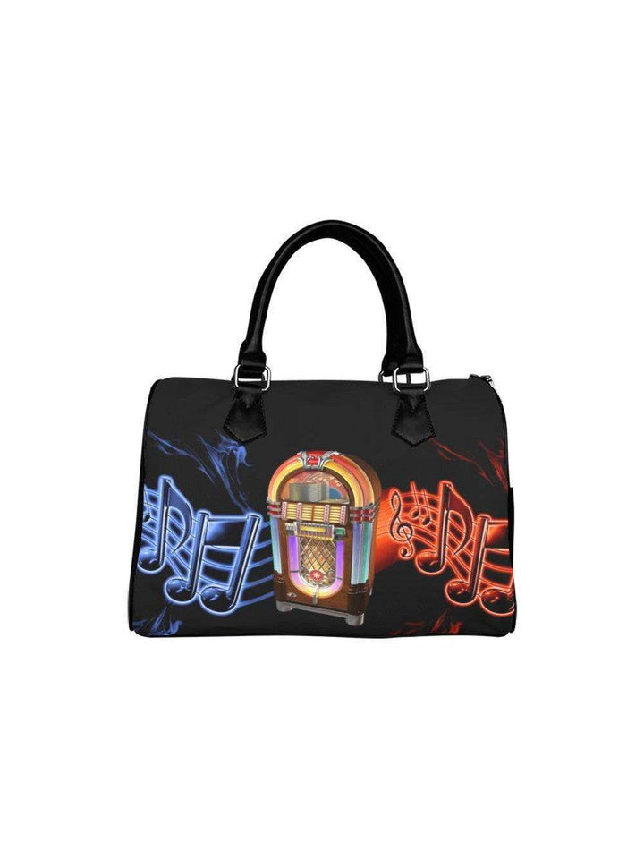 Neon Jukebox Barrel Type Handbag - Poison Arrow Retro