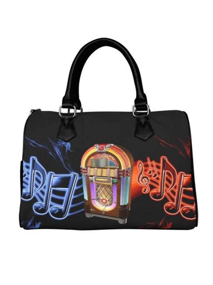 Neon Jukebox Barrel Type Handbag - Poison Arrow Retro