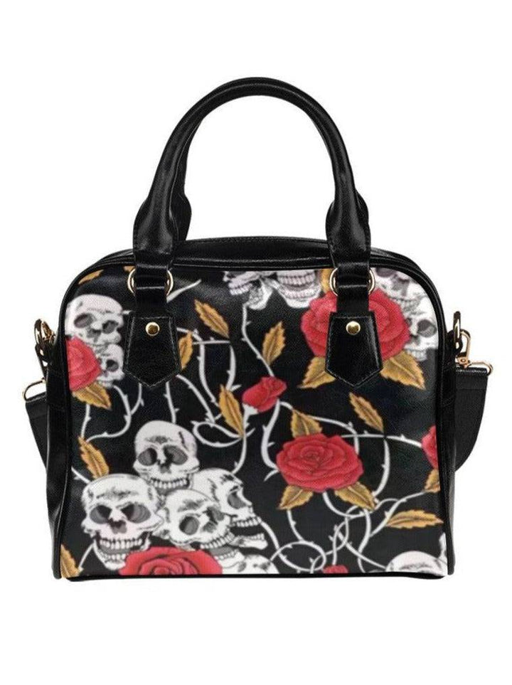 SKULLS & ROSES Shoulder Handbag - Poison Arrow Retro