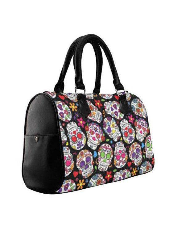 SUGARSKULLS Barrel Type Handbag - Poison Arrow Retro