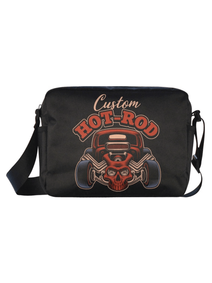 UNISEX Crossbody Nylon Satchel Bag CUSTOM HOTROD