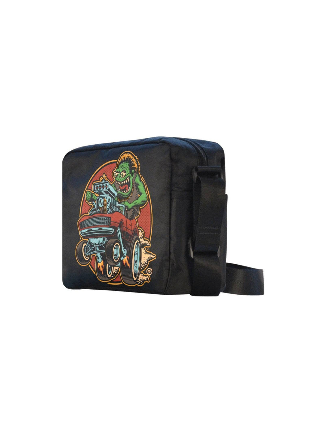 UNISEX Crossbody Nylon Satchel Bag CUSTOM MONSTER - Poison Arrow Retro