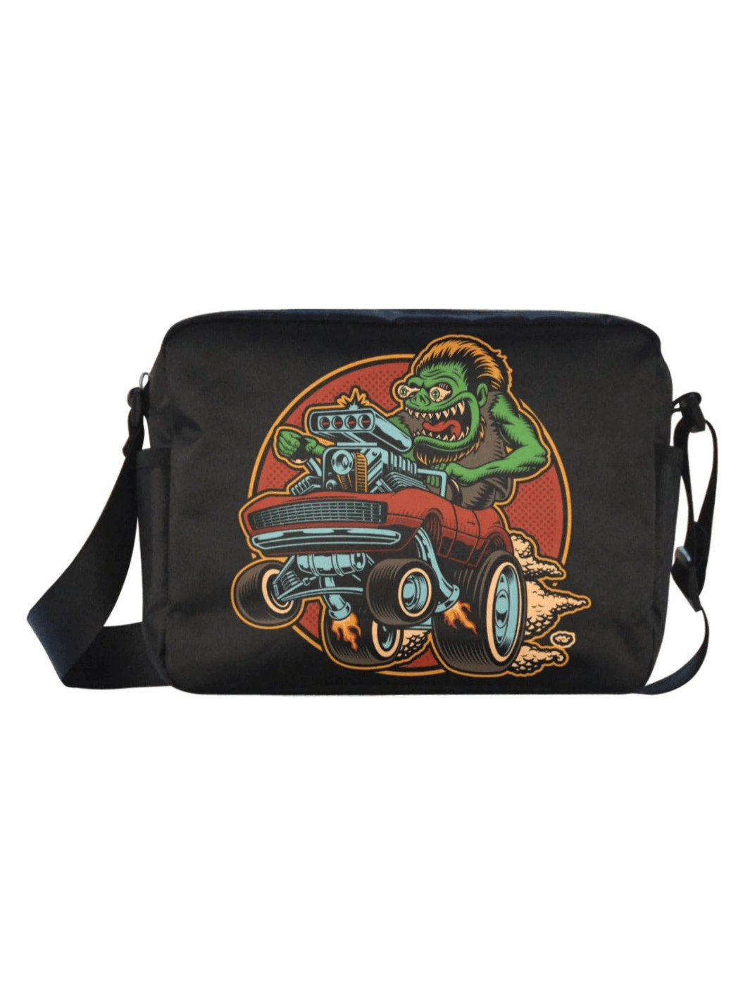 UNISEX Crossbody Nylon Satchel Bag CUSTOM MONSTER