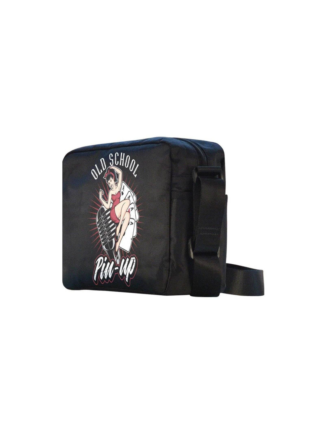 UNISEX Crossbody Nylon Satchel Bag OLD SCHOOL PINUP - Poison Arrow Retro