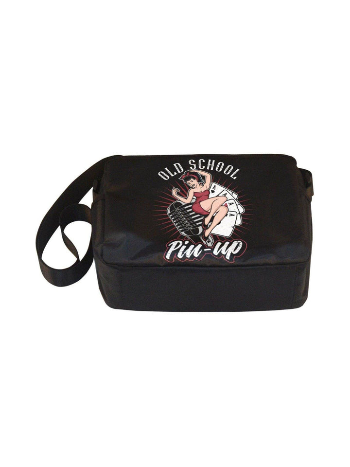 UNISEX Crossbody Nylon Satchel Bag OLD SCHOOL PINUP - Poison Arrow Retro