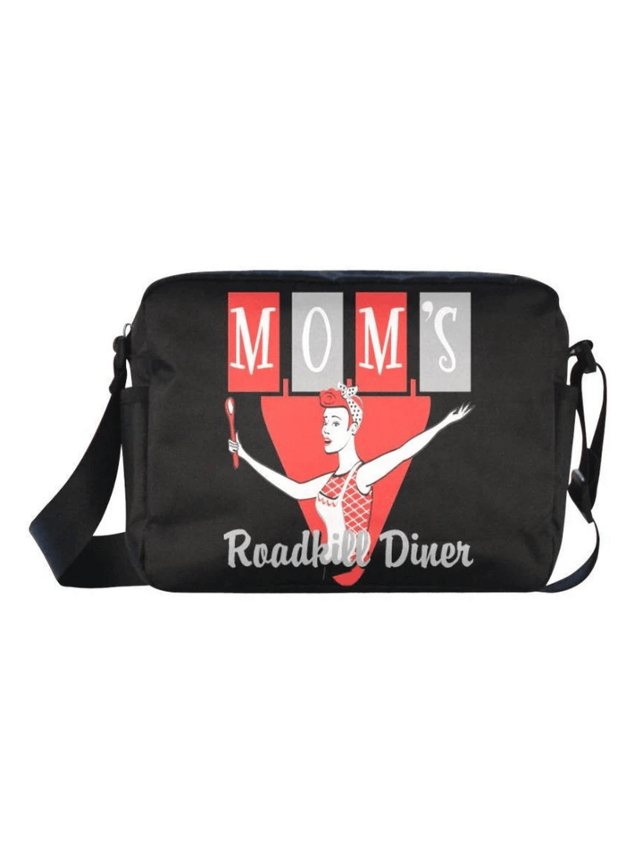 UNISEX Crossbody Nylon Satchel Bag ROADKILL DINER - Poison Arrow Retro