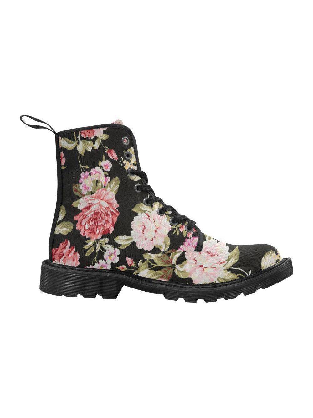 DAHLIAS Women's Lace Up Canvas Boots - Poison Arrow Retro