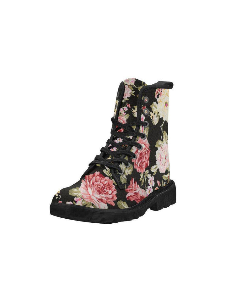 DAHLIAS Women's Lace Up Canvas Boots - Poison Arrow Retro