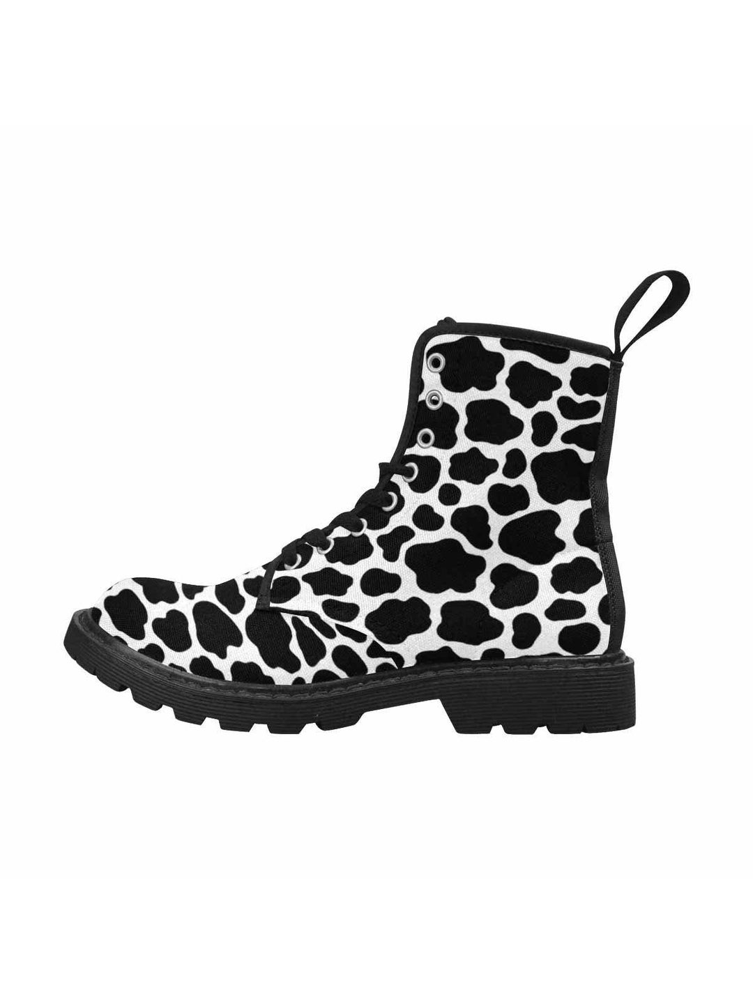 Moo Cows Lace Up Combat Boots - Poison Arrow Retro