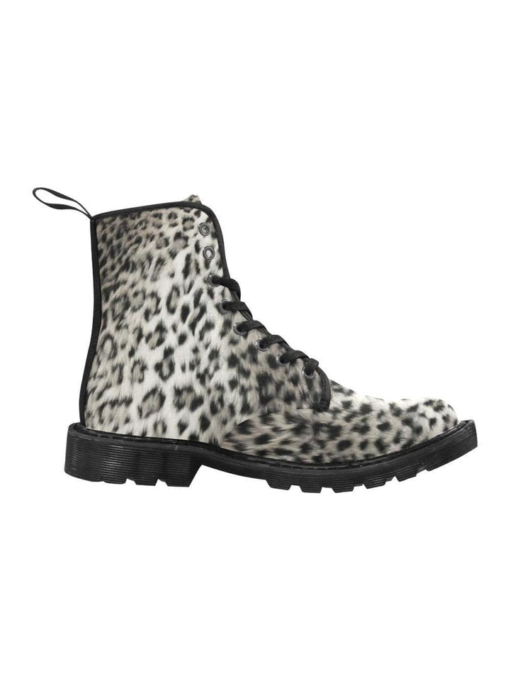 SNOW LEOPARD Women's Lace Up Canvas Boots - Poison Arrow Retro