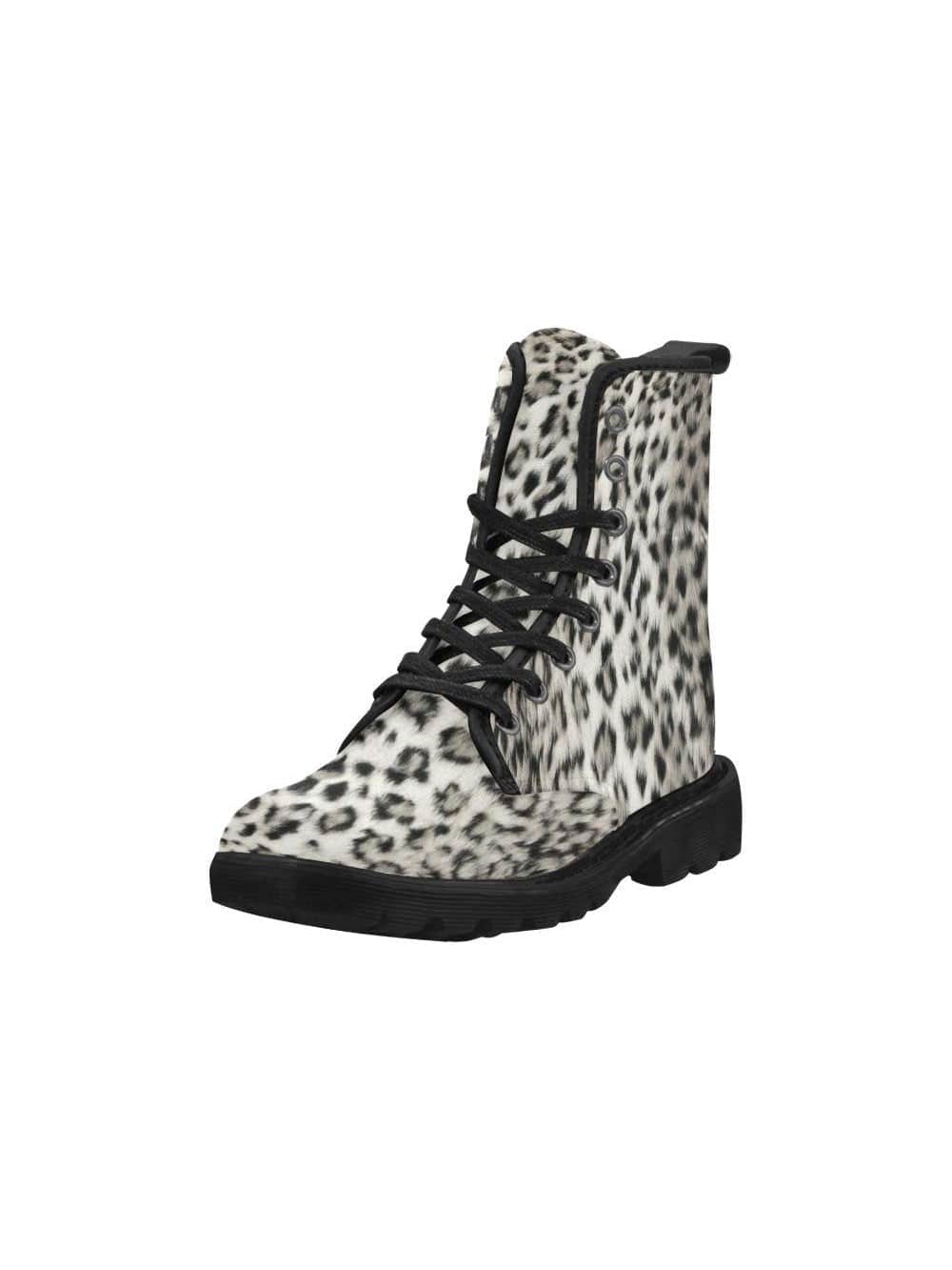 SNOW LEOPARD Women's Lace Up Canvas Boots - Poison Arrow Retro