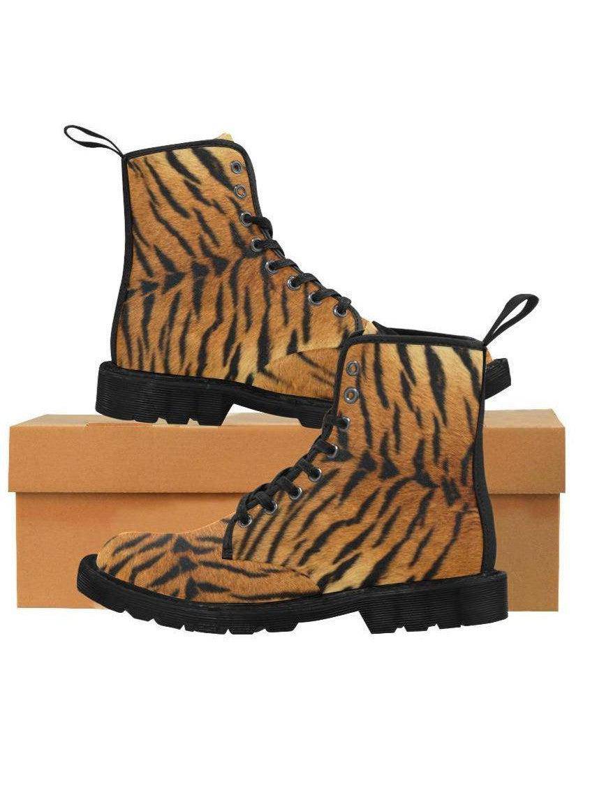 TIGER ARMY Women's Lace Up Canvas Boots - Poison Arrow Retro