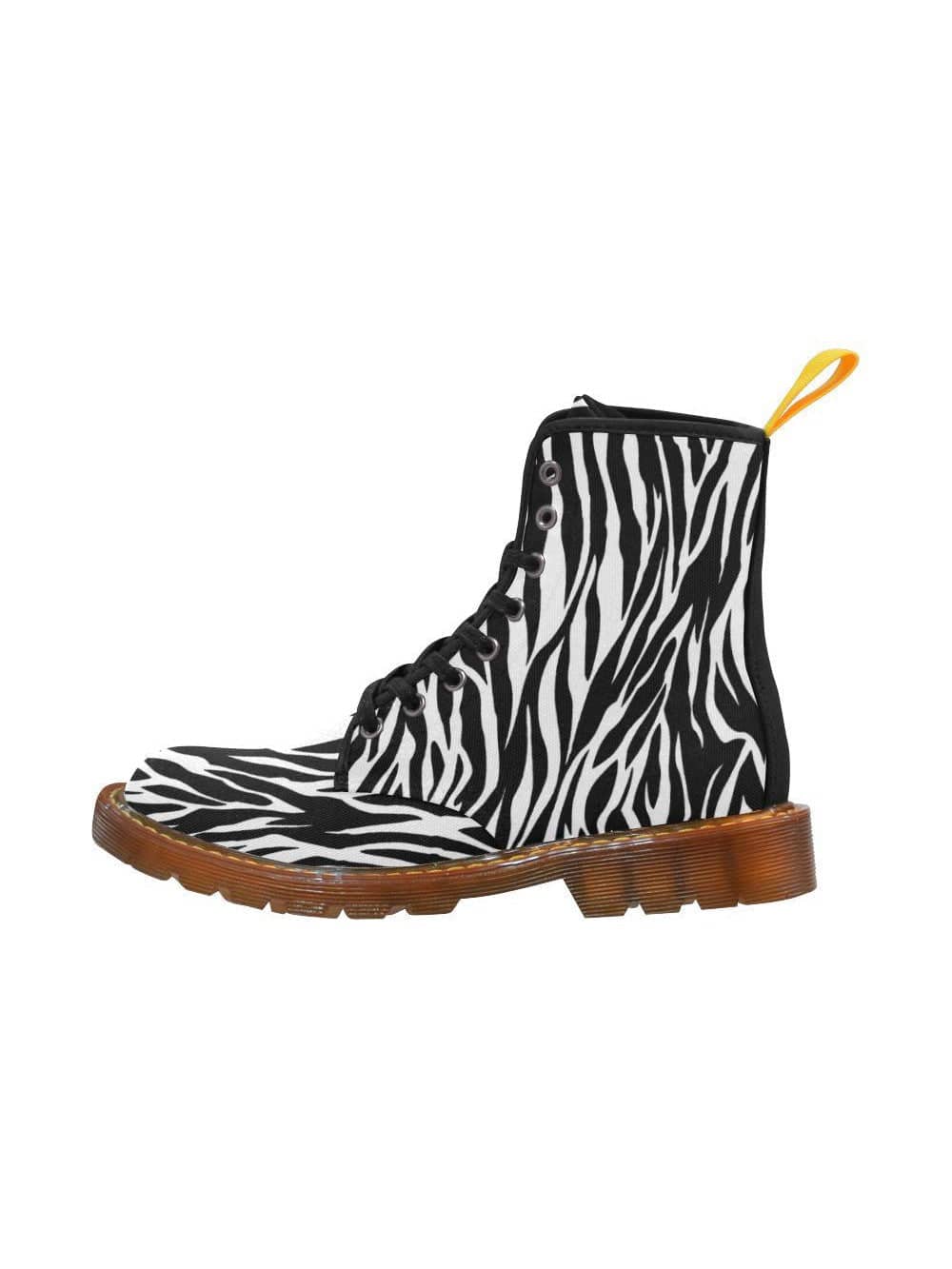 ZEBRA Women's Lace Up Combat Boots - Poison Arrow Retro