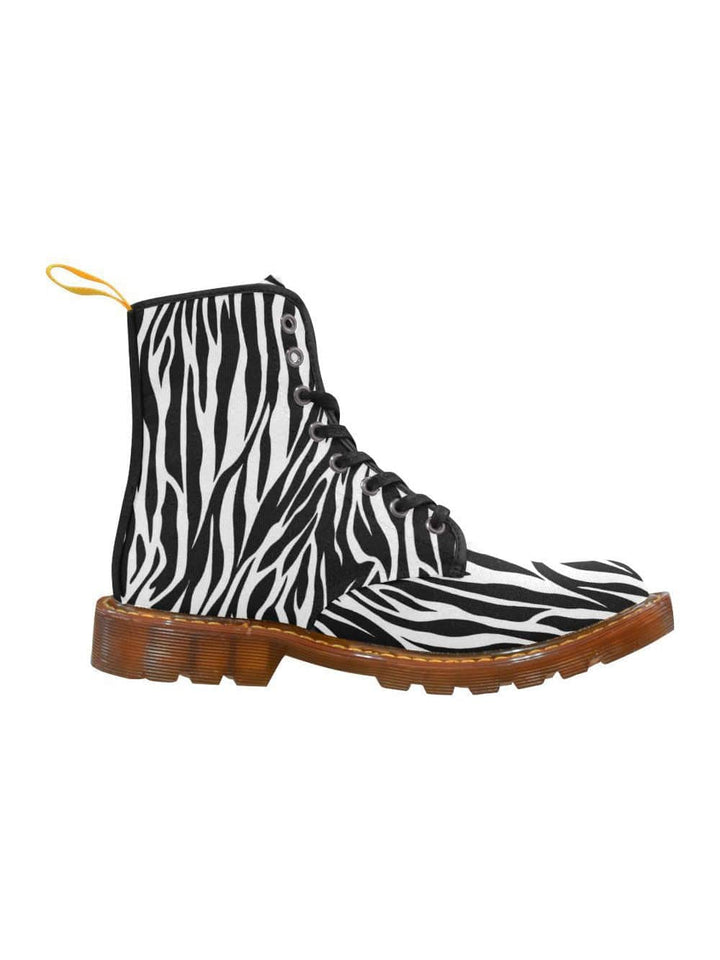 ZEBRA Women's Lace Up Combat Boots - Poison Arrow Retro