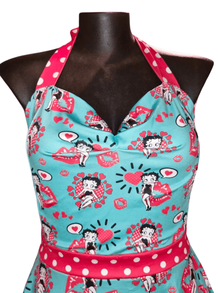 Betty Boop Halter Party Swing Dress