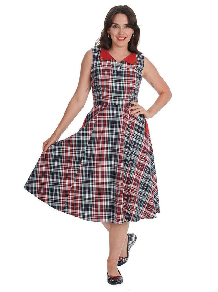 Boat Day Swing Dress - Poison Arrow Retro