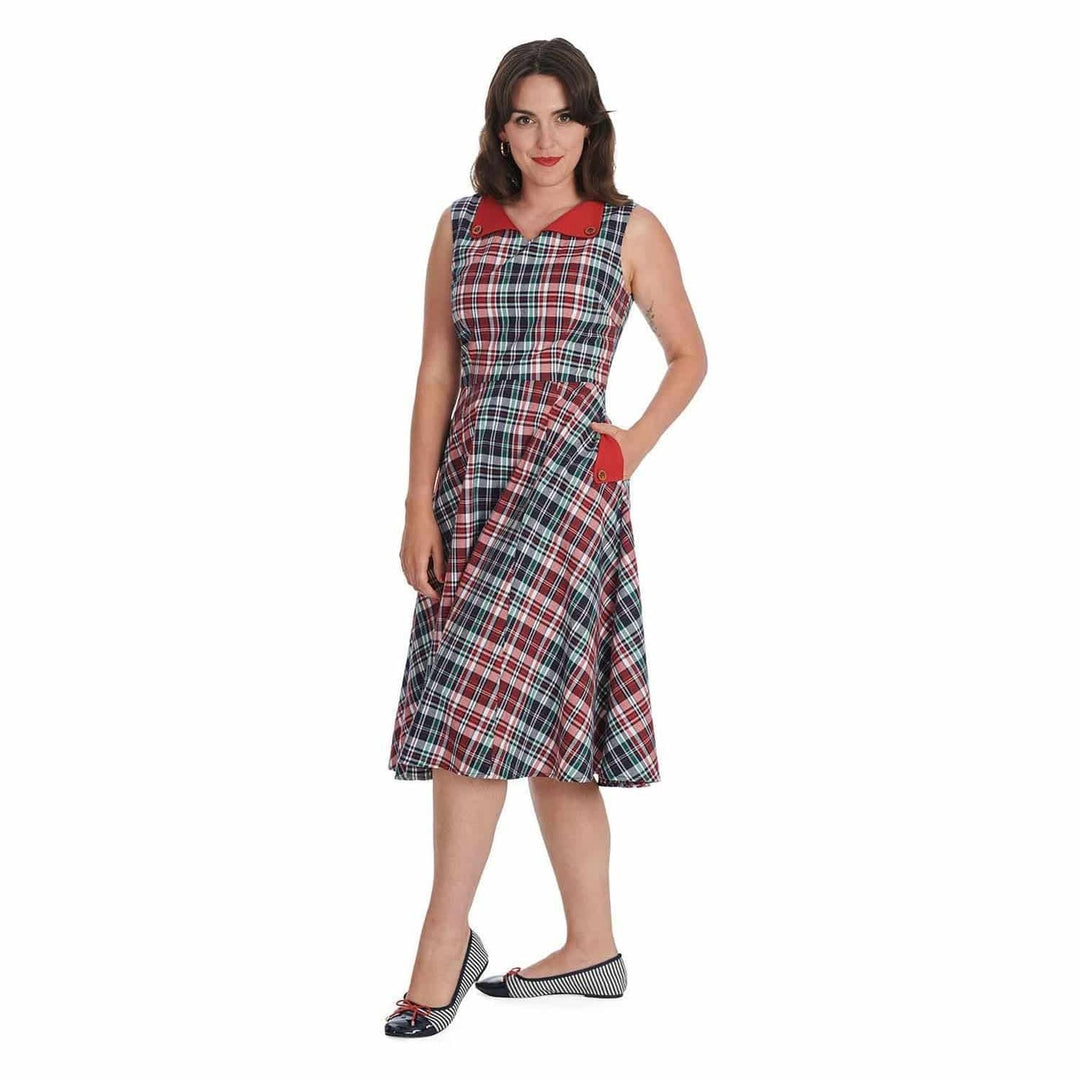 Boat Day Swing Dress - Poison Arrow Retro