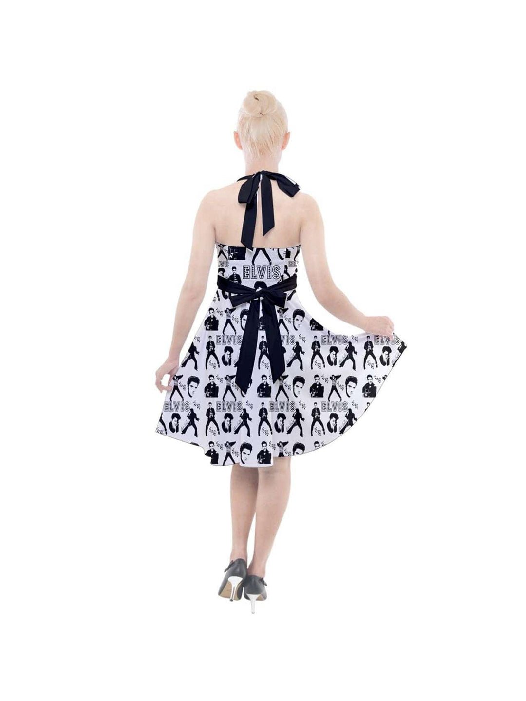 Elvis Halter Party Swing Dress