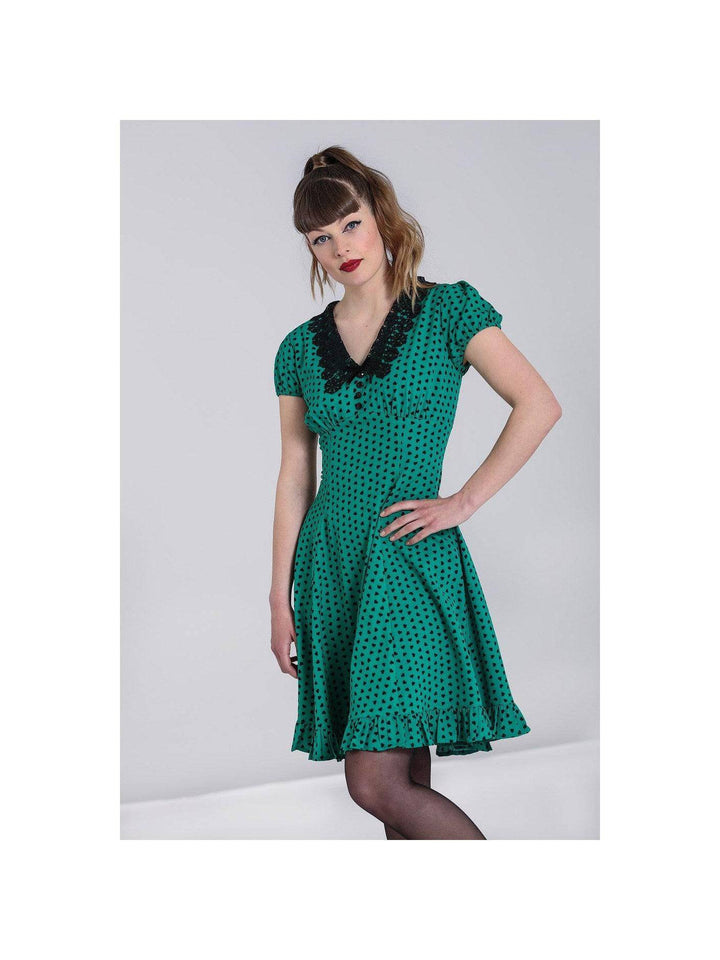 Hell Bunny Paradisum Mini Dress - Poison Arrow Retro