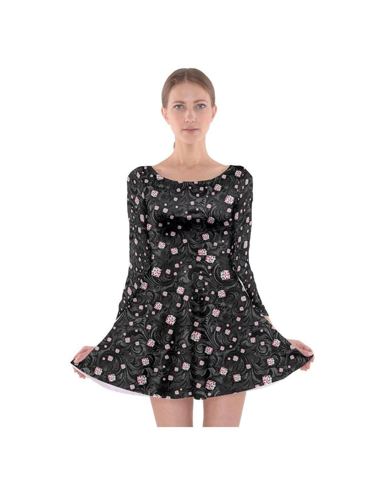 HOLLYWOOD Long Sleeve Skater Dress - Poison Arrow Retro