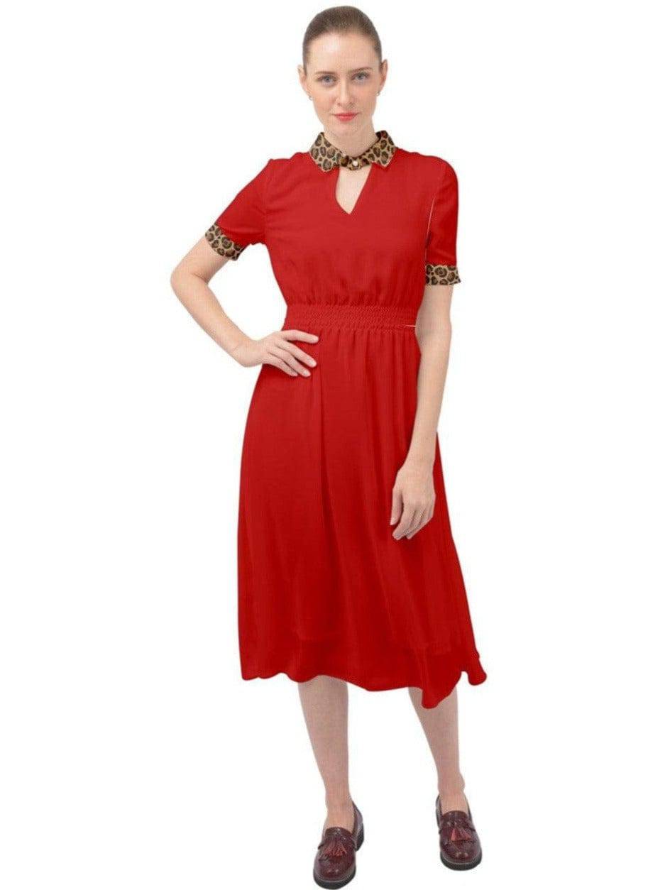 La Cheetah Ava 1940s Style Vintage Dress - Poison Arrow Retro