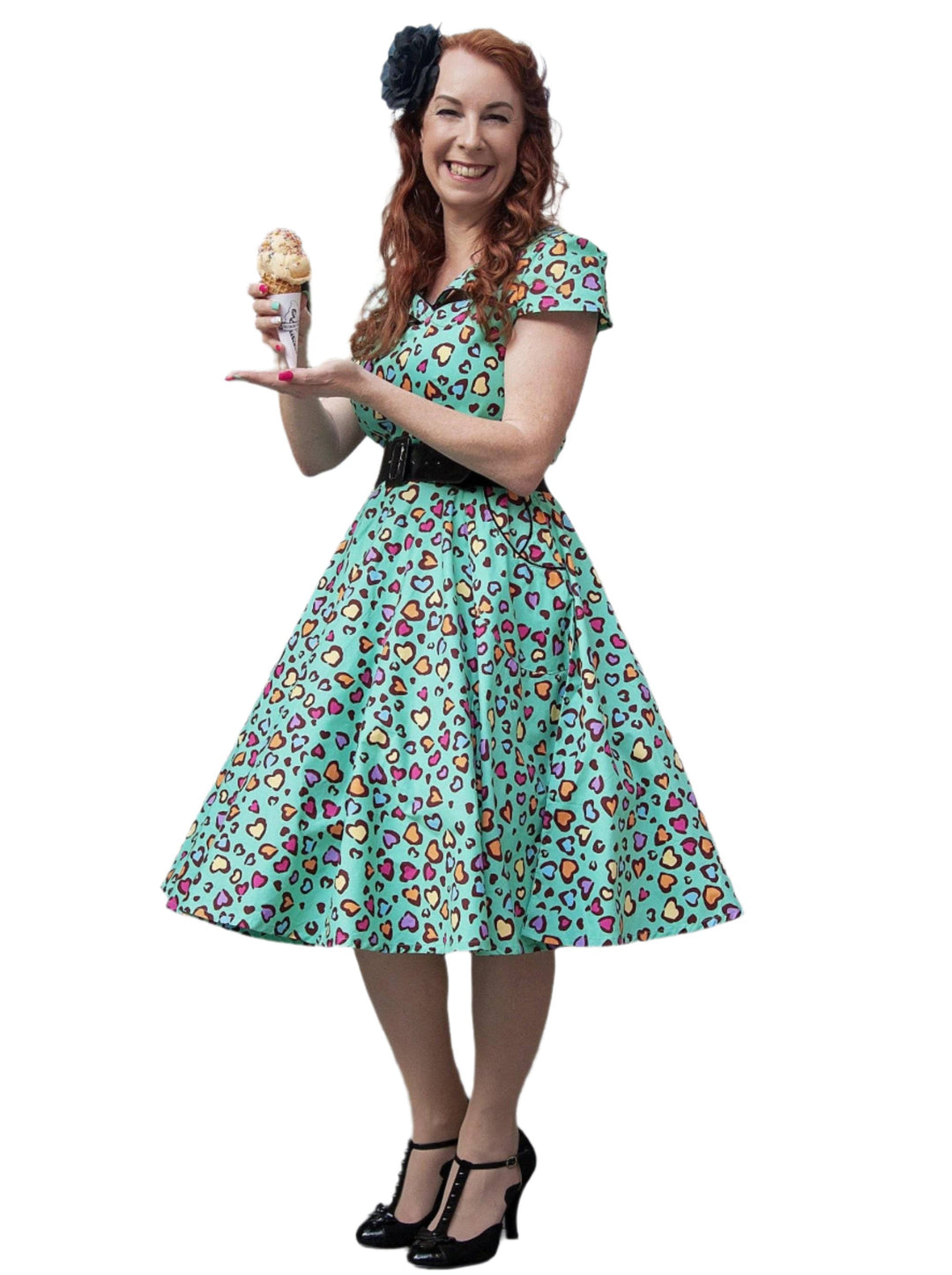 My Cheetin' Heart Vintage 50's Swing Dress - Poison Arrow Retro