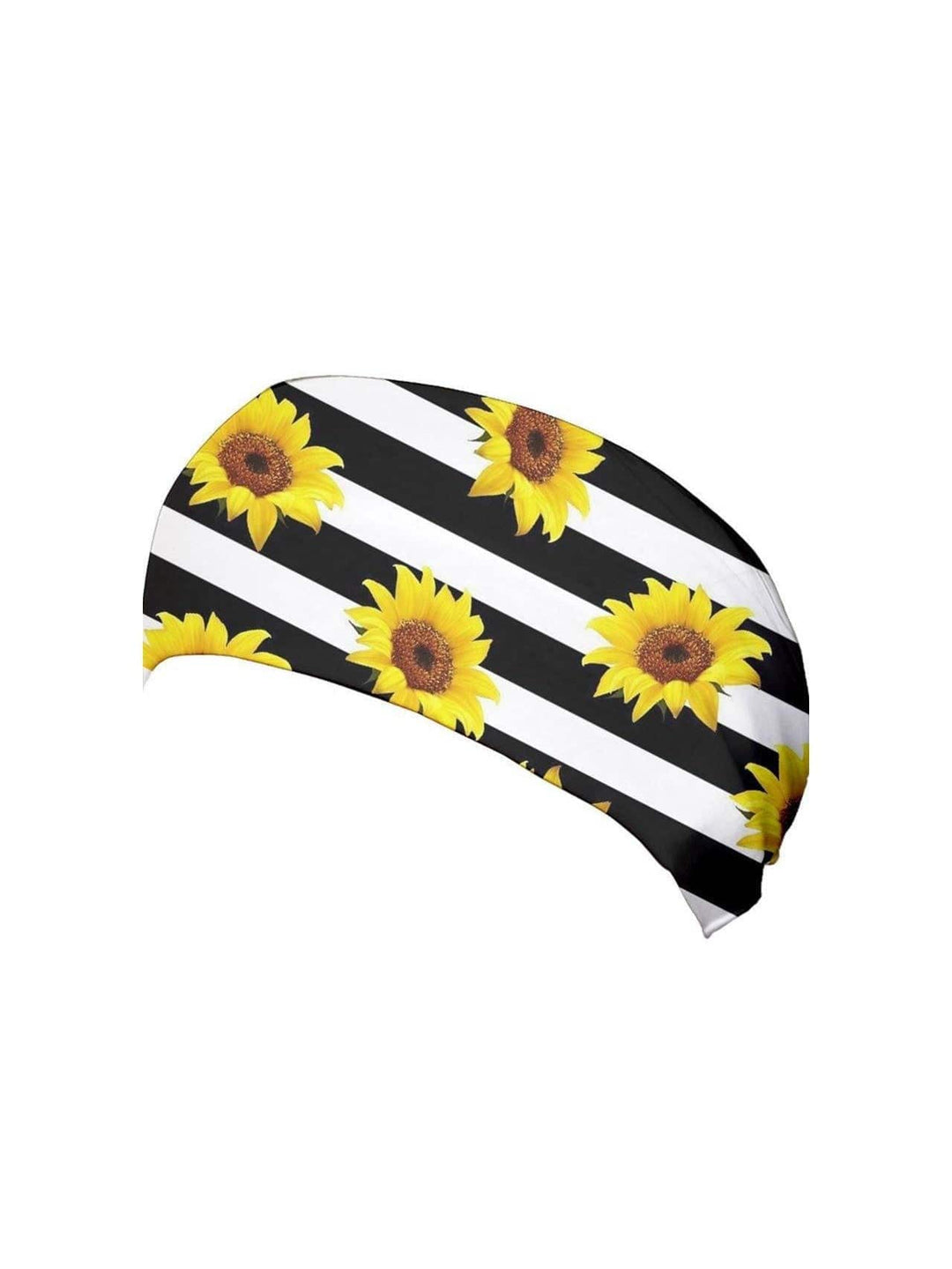 Sunflower Stripes Wide Stretchy Headband - Poison Arrow Retro