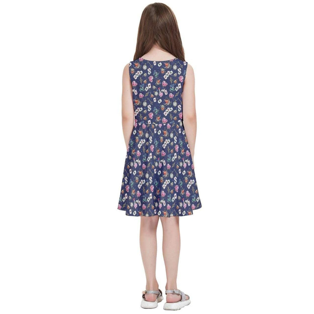 Alice in Wonderland Kids' Skater Dress - Poison Arrow Retro