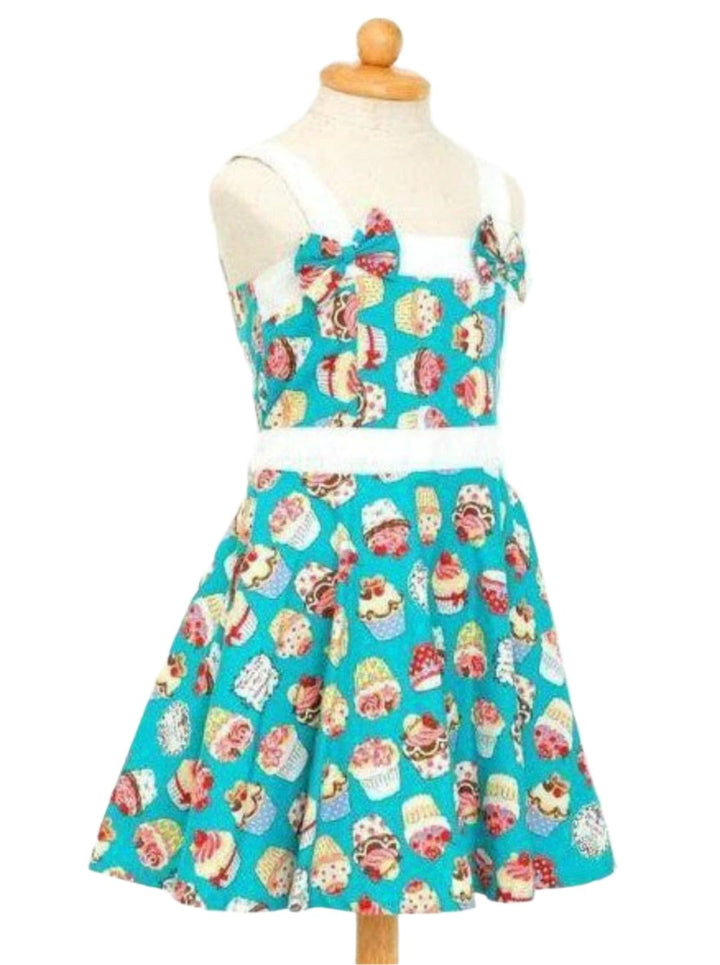 Blue Cupcakes Girl's Rockabilly Dresses - Poison Arrow Retro