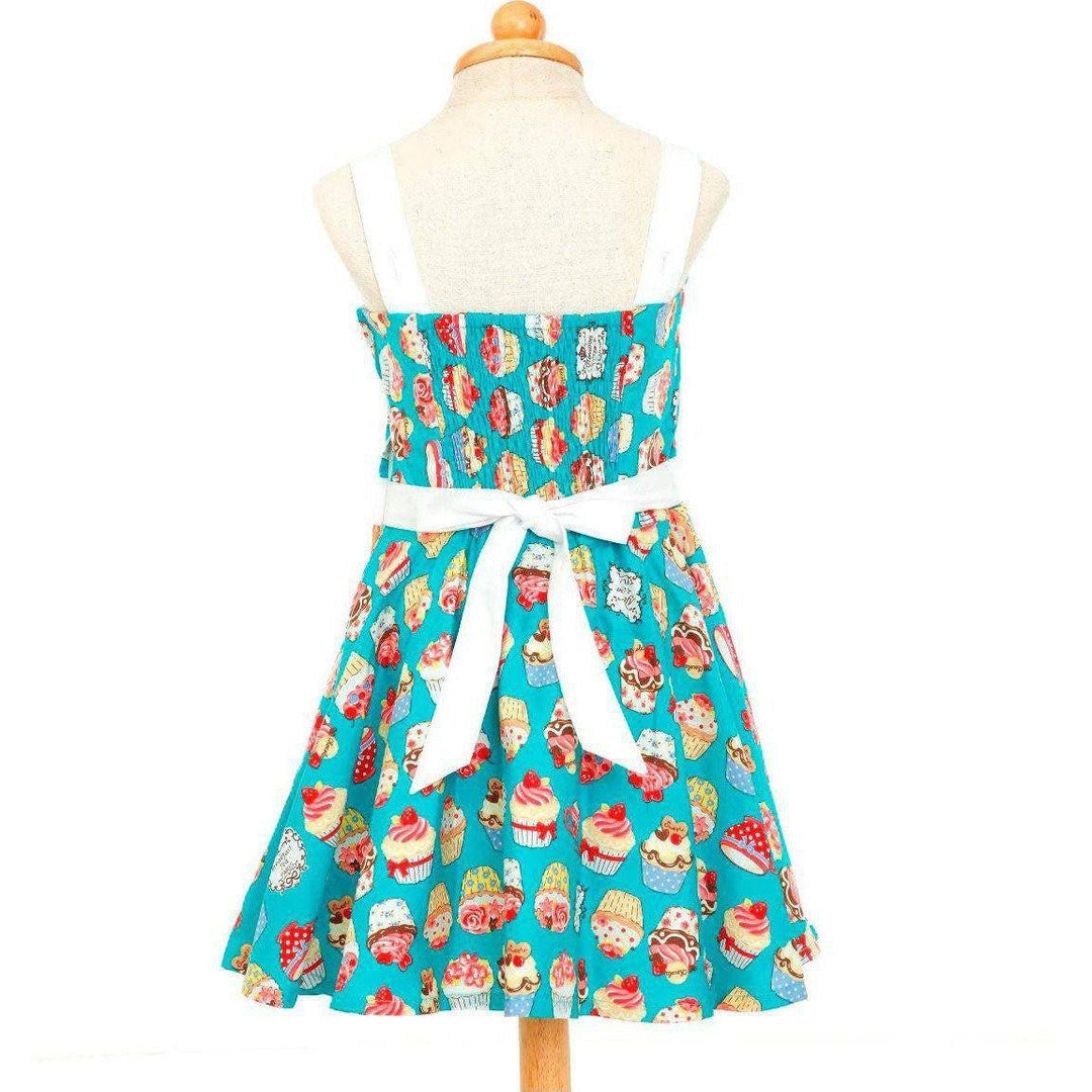 Blue Cupcakes Girl's Rockabilly Dresses - Poison Arrow Retro