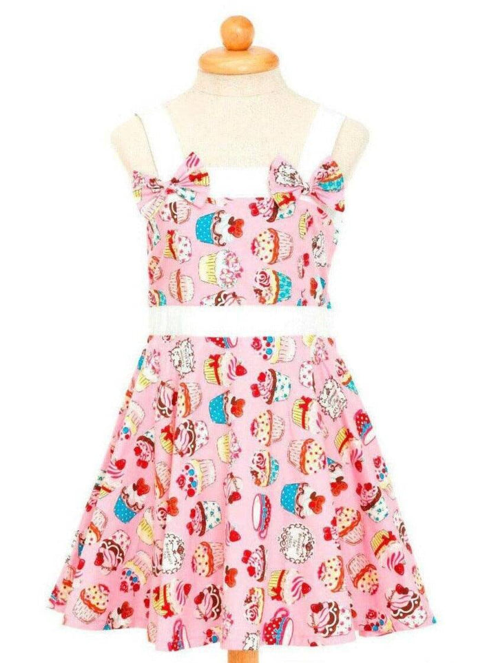 Pink Cupcakes Girl's Rockabilly Dresses - Poison Arrow Retro