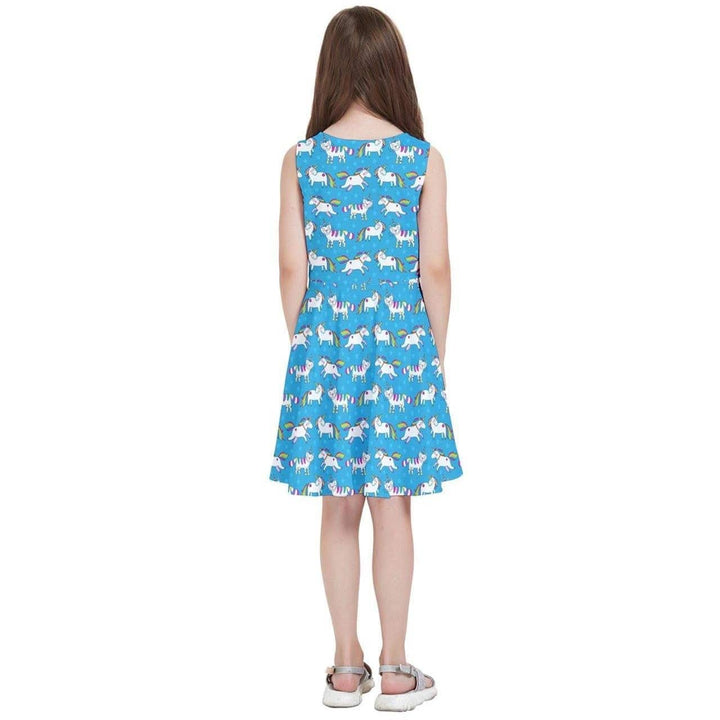 UNICORNS & UNICATS Kids' Skater Dress - Poison Arrow Retro