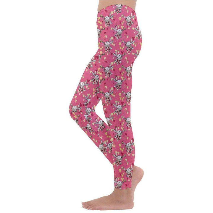 Down the Rabbit Hole Kids' Velour Leggings - Poison Arrow Retro