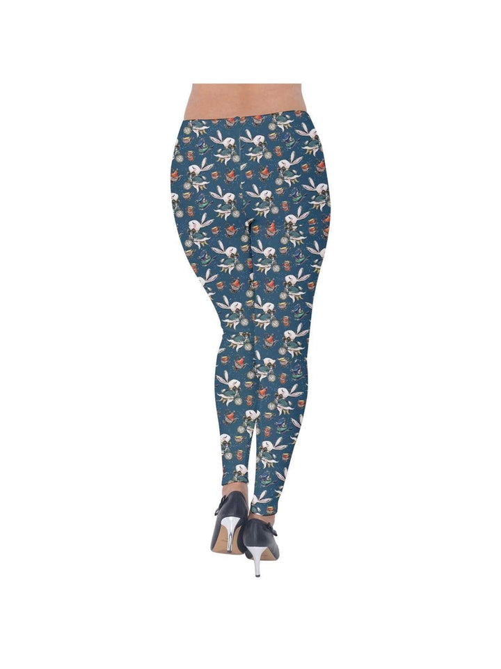 Down the Rabbit Hole Velvet Leggings - Poison Arrow Retro