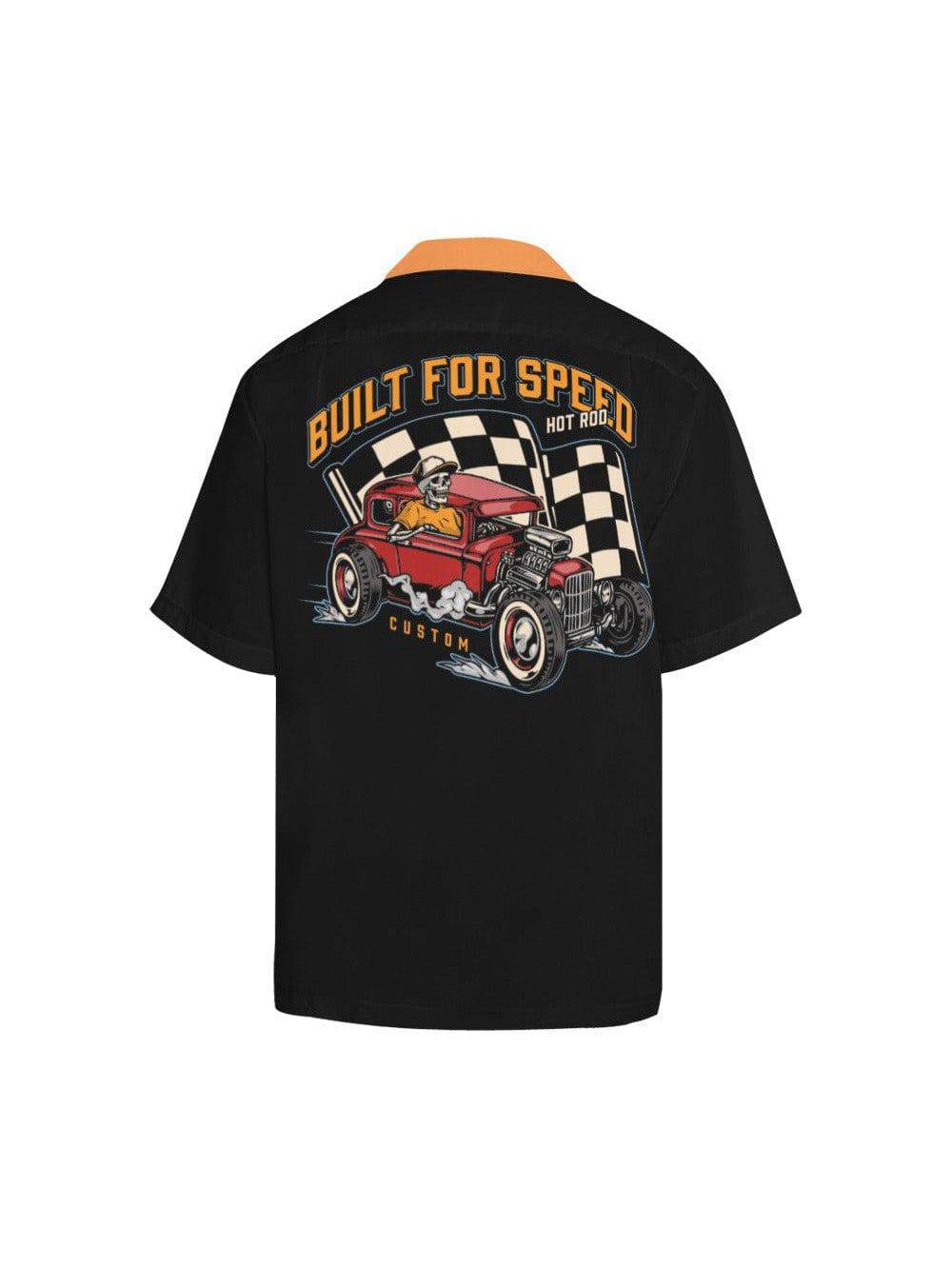 Built for Speed Men's Rockabilly Hotrod Shirt - Poison Arrow Retro