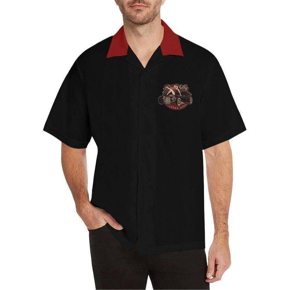 LUCKY GIRL Men's Rockabilly Hotrod Shirt [IN STOCK] - Poison Arrow Retro